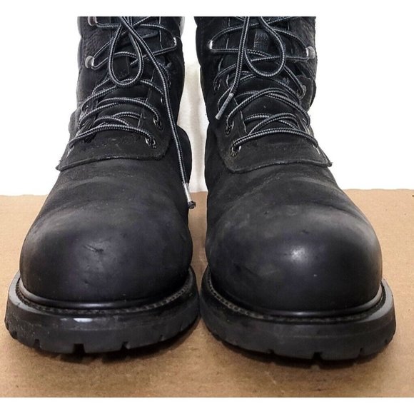 Wolverine Iron Ridge Black Steel Toe Work Boots Mens Size 10.5 Waterproof W08505 - Picture 7 of 12